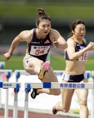 福部真子、12秒99で優勝　陸上の布勢S、女子100m障害