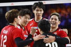 日本、ドイツに競り勝つ　バレー男子ネーションズリーグ