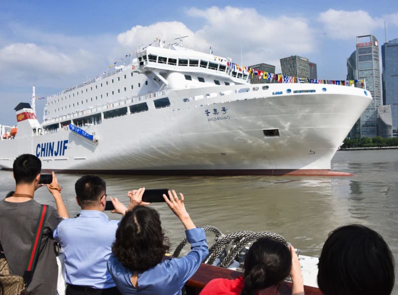 日中フェリーに新造船「鑑真号」　当面は貨物、旅客運航は9月再開