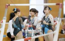 体操女子代表、五輪へ試技会　主将の宮田「日本の軸に」