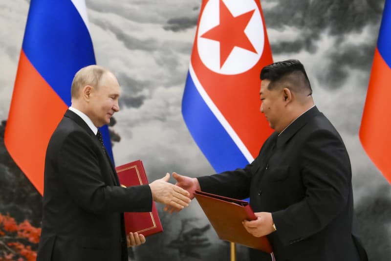 ロシアと北朝鮮、集団安保を強化　新戦略条約、脅威除去へ協議規定