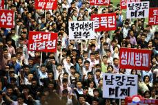 平壌で集会「米韓は不変の主敵」　朝鮮戦争74年で10万人超参加