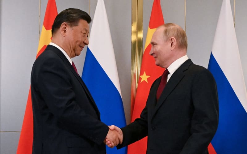 中国とロシア、対米結束確認へ　カザフで首脳会談