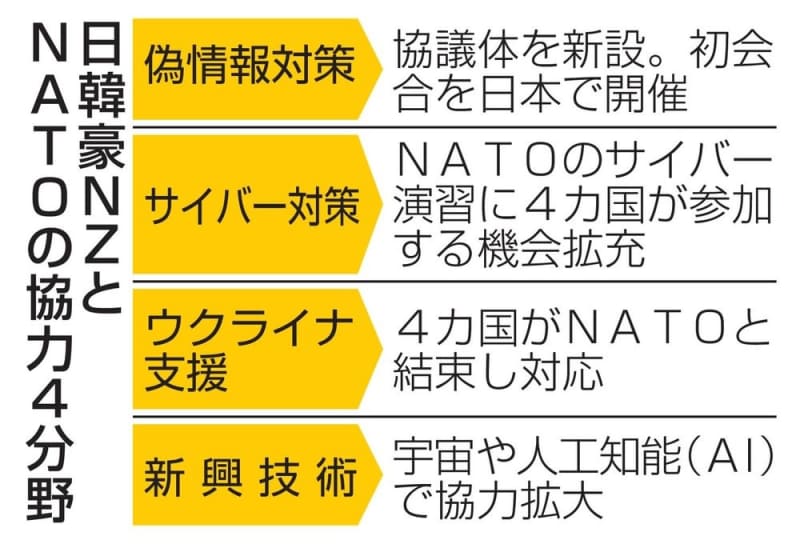 日本で偽情報対策初協議へ　NATOと日韓豪NZ、4分野