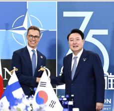 韓国、NATO新加盟2国と会談　対ロシア北朝鮮で認識共有