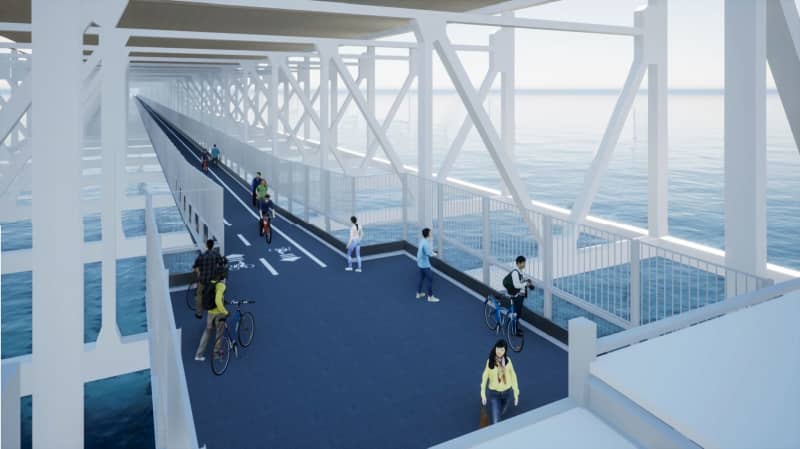 大鳴門橋に自転車道設置へ　27年度完成目指し起工式