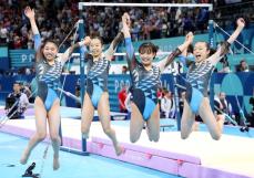 日本、女子団体は8位　体操・30日