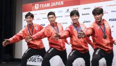 男子エペ団体日本代表が達成感　銀メダル獲得「うれしさ大きい」