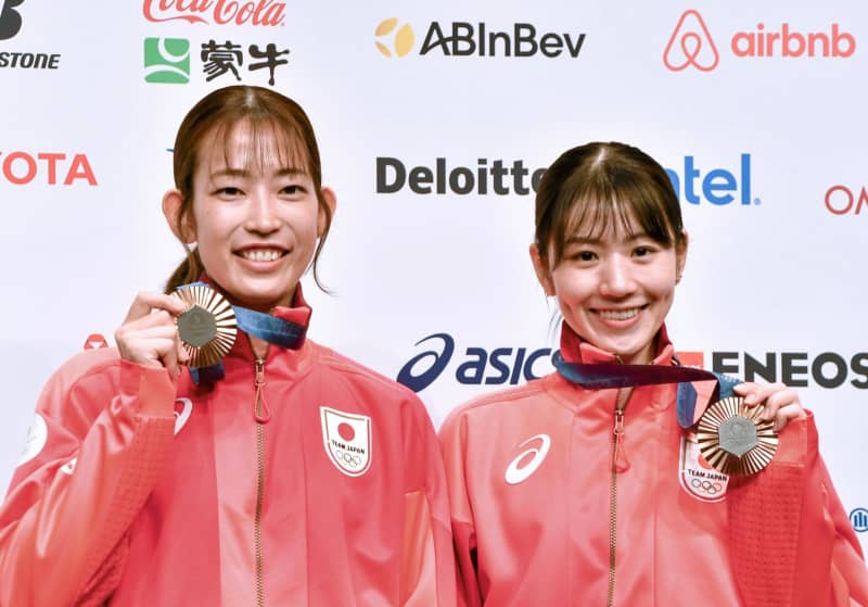 志田千陽、松山奈未は互いに感謝　銅のバドミントン女子ダブルス