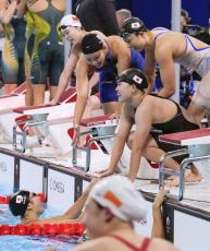 女子の日本は5位　競泳・4日