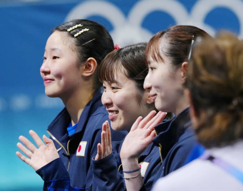 日本女子団体、「銀」以上確定　卓球・8日