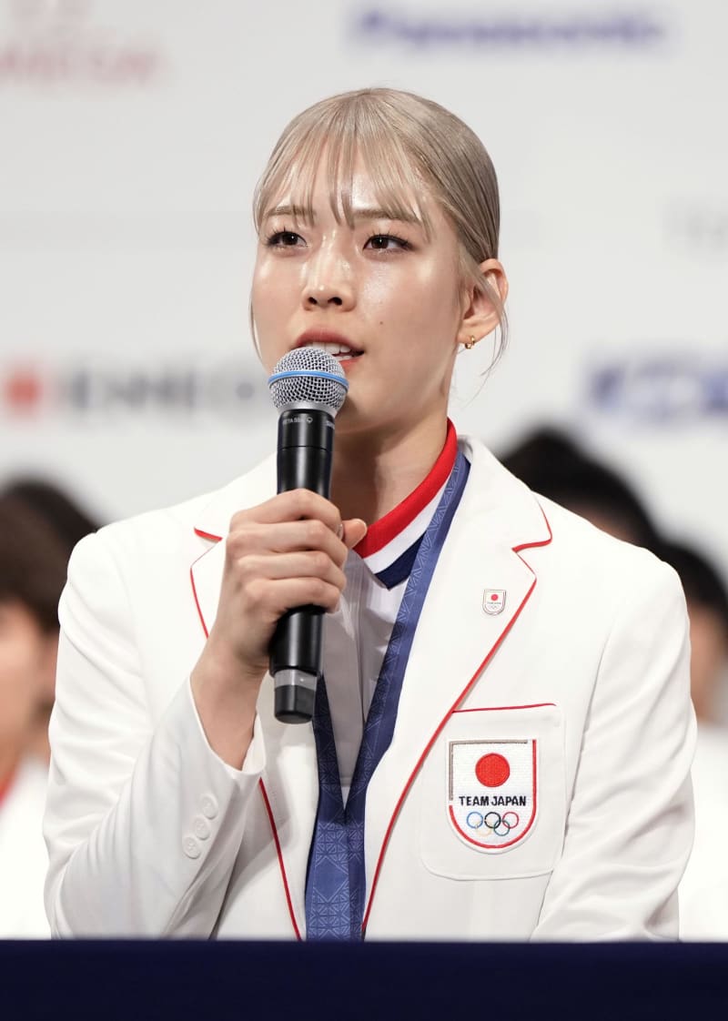 江村美咲「すごくいい五輪」　日本選手団が帰国会見、解団式