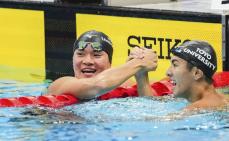 五輪「銀」の松下知之が優勝　競泳の日本学生選手権