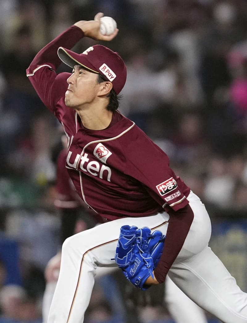 ロ1―4楽（7日）　岸が2カ月ぶり4勝目