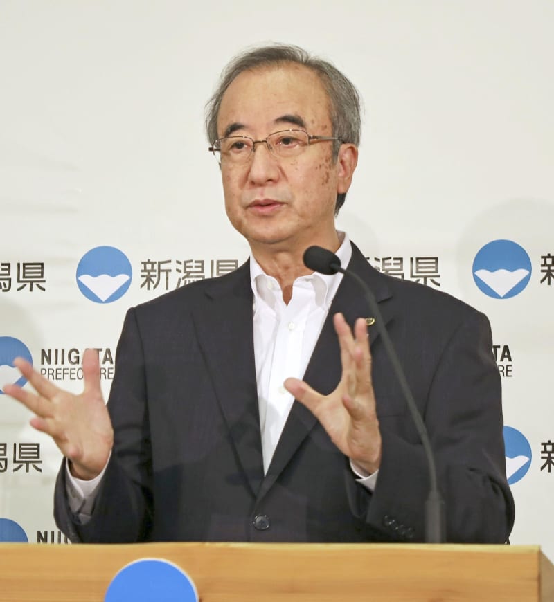 新潟知事、国負担拡充方針を評価　柏崎刈羽原発の再稼働巡り