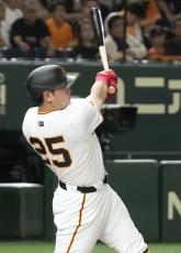 巨6―3中（15日）　岡本和、勝ち越しソロ