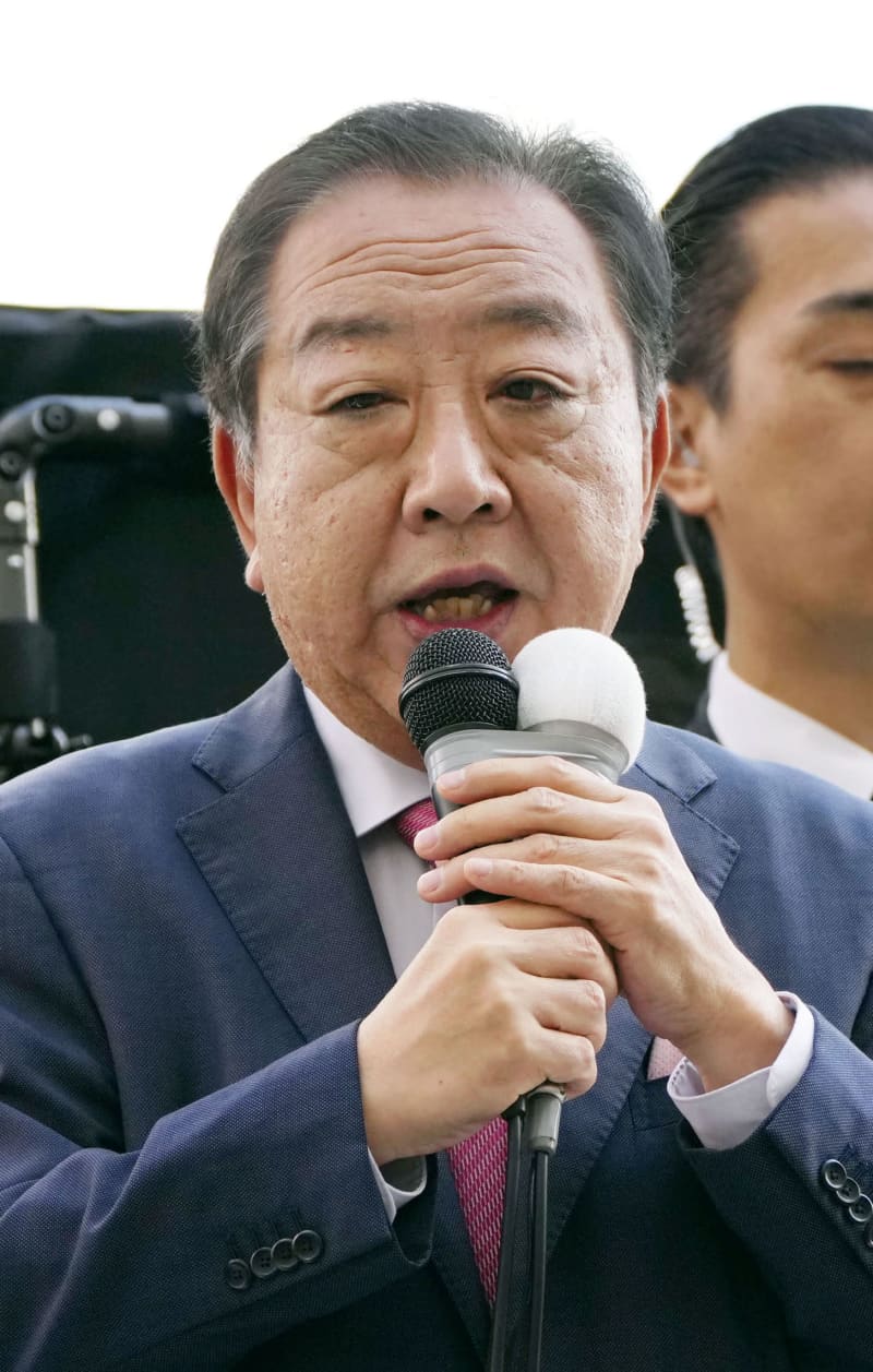 立民野田氏「自民政治に決別を」　自民非公認出馬の八王子でマイク