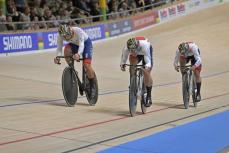 日本、男子チームスプリントで銅　自転車トラック世界選手権