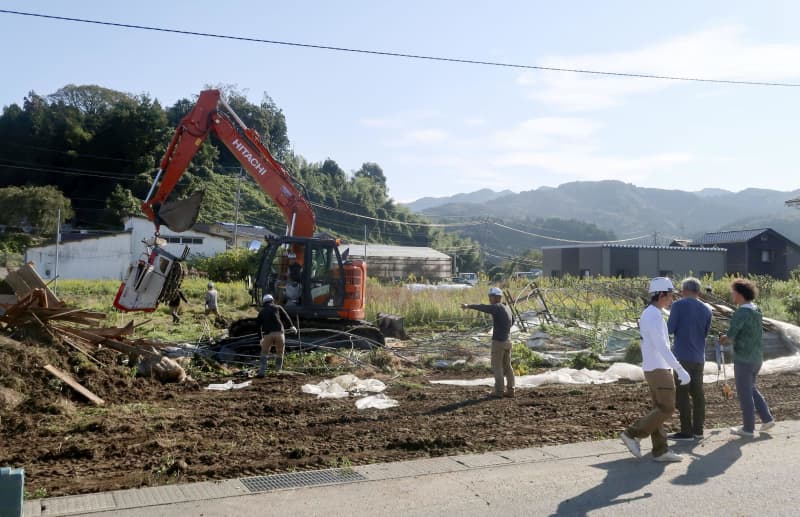 豪雨被災者向け仮設住宅着工　用地不足課題、完成は年明け