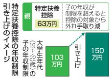 【独自】子の年収制限150万円へ　政府与党、25年から適用