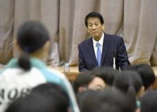 「お金は楽に稼げない」　杉良太郎さん、中学生に