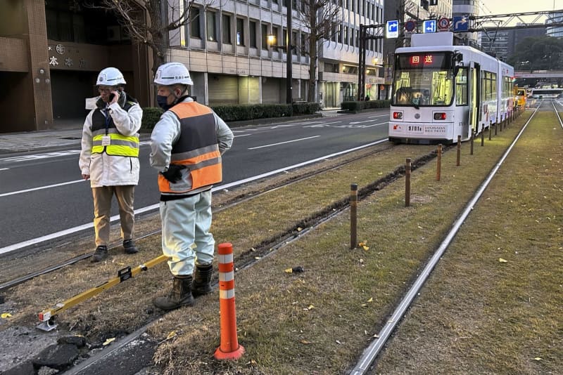 熊本市電が脱線、けが人なし　24年の運行トラブルは16件