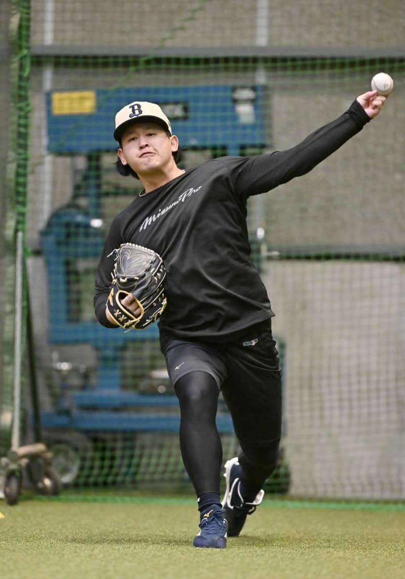 オリックス宮城、自主トレ公開　防御率タイトル「狙いたい」