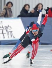 スケート500mは奥秋V2　高校選手権第2日、男子は山口