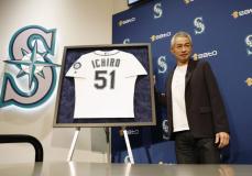 イチローさんの51、永久欠番に　マリナーズ、グリフィーらに続き