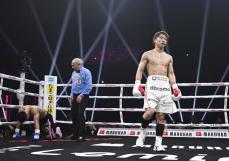 井上尚弥、4回KOで4団体防衛　韓国の金芸俊下し、世界戦24勝