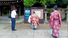 開門神事において福男選びで有名な西宮神社に神社ナビタを設置