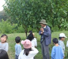 都会の園児ら、京都・美山で「合宿」　田んぼ駆け回り枝豆の茎で工作楽しむ