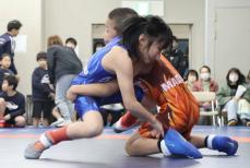 レスリング、幼稚園児から高校生まで熱戦　京都・舞鶴市で初の大会