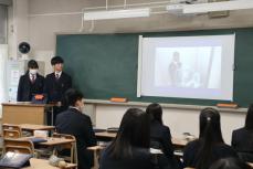 簡易トイレの使い方実演も　京都・東舞鶴高校で防災教室