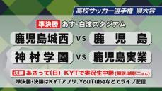 高校サッカー選手権県大会15日準決勝　強豪ひしめく鹿児島の4強が激突　各校の意気込み