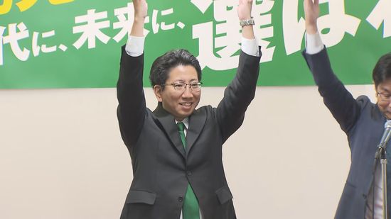 【鹿児島市長選】現職・下鶴隆央氏(44)が当選確実