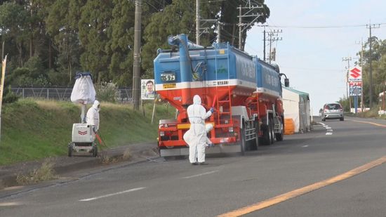 出水市養鶏場 今シーズン初の鳥インフルエンザ 清掃や消毒など防疫措置完了