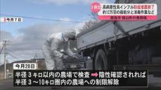 霧島市福山町の養鶏場　高病原性鳥インフルエンザ　防疫措置終了