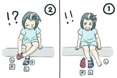 【漫画】3歳児が靴の左右を間違えるのはなぜ？　履き直した結果「なんでやねん！」【作者インタビュー】