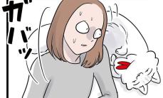 【漫画】「ごめんね」愛猫を枕に寝てしまった女性　起きたら意外な反応で「かわいすぎ」【作者インタビュー】