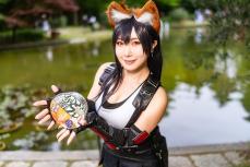 『FF7』ティファのコスプレイヤーが美しすぎ！　“どんぎつね”姿のきつね耳も可愛い