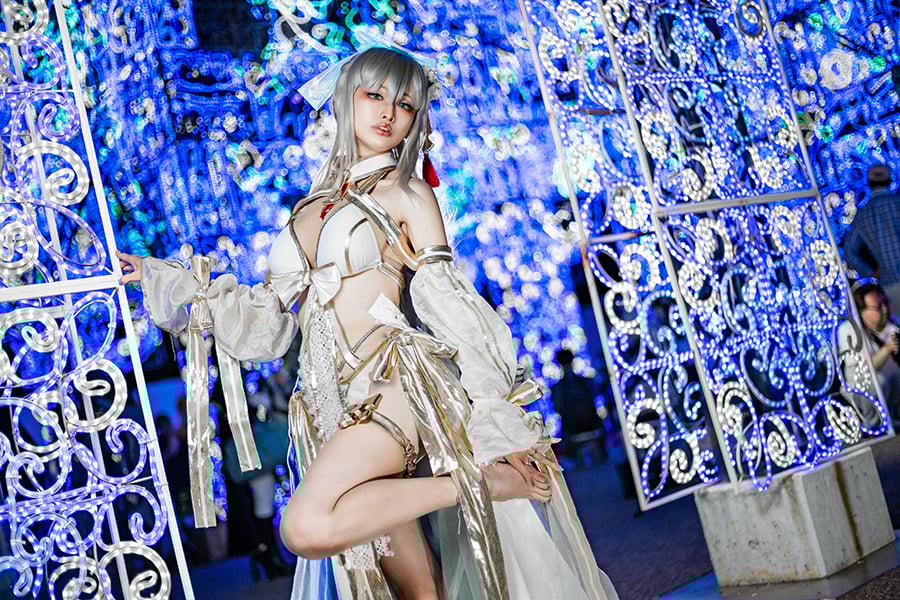 fgo 水妃モルガン　コスプレ　ウィッグ付き 31Hh455qxXL.jpg_BO30,255,255,