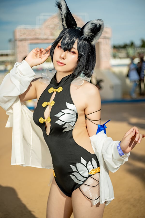 【在庫処分大特価!!】 コスプレ】『グラブル』水着姿のニーアが最高にかわいい コスプレ衣装