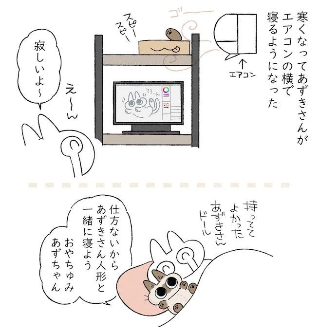 漫画 一緒に寝てくれない猫の代わりに 人形 と布団に 翌朝 目覚めてビックリ 記事詳細 Infoseekニュース