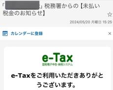 延滞税4万9678円で国税庁が「差し押さえ」？　どんどん騙されやすくなる詐欺メール、夏に気をつけたい内容・対応策を聞いた