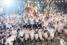 博多祇園山笠　クライマックス「追い山笠」で15日間の祭りに幕