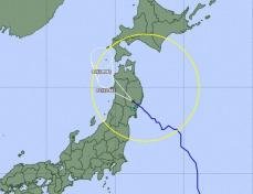 台風5号、東北太平洋側が大雨に　東北横断の見込み