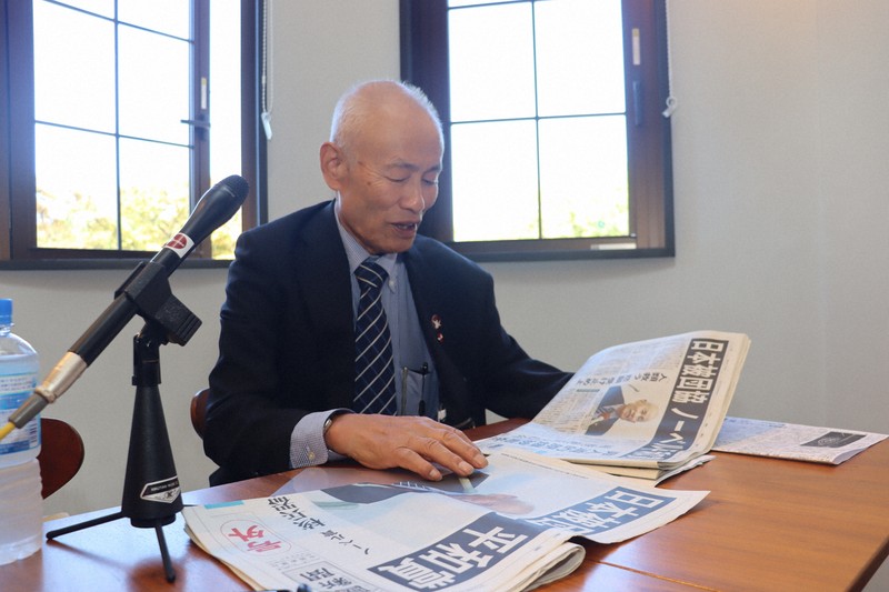 「若い世代に託す」　広島県被団協の箕牧理事長、平和賞に喜び