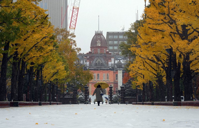 札幌で今季初積雪　6日夜に1センチ、平年より6日早く