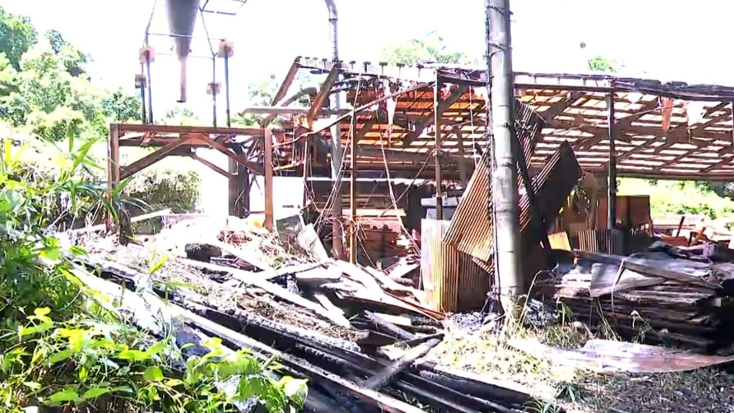 鹿児島市直木町の木材加工センターで火災　倉庫1棟全焼　工場の一部焼ける